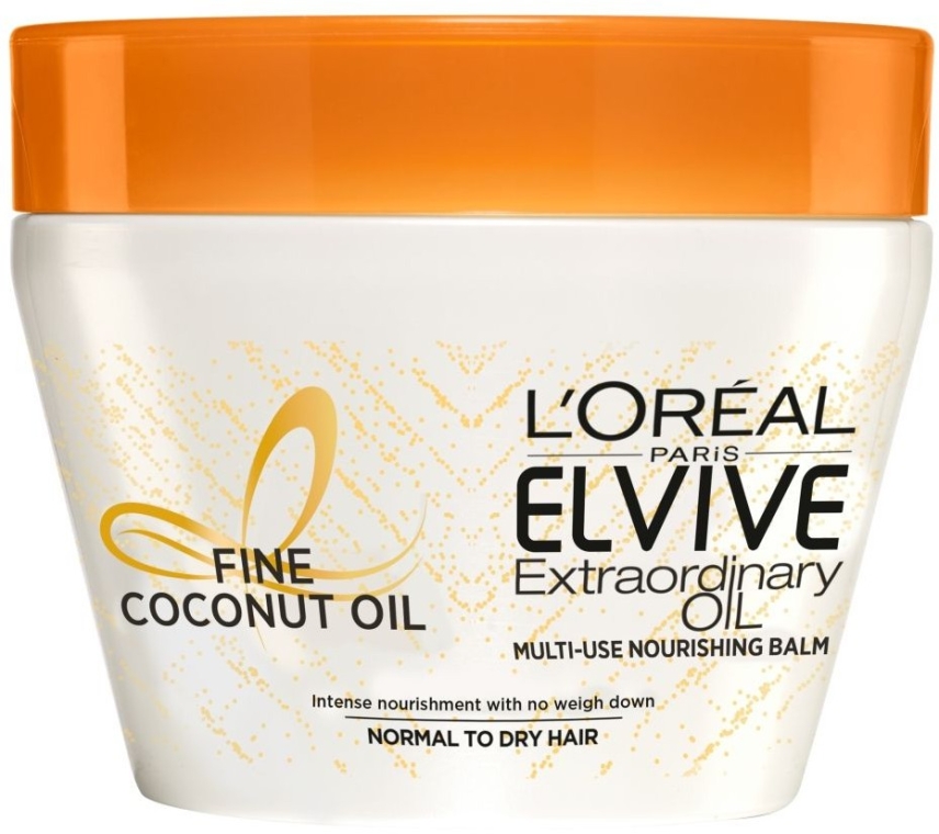 Живильна маска для нормального і сухого волосся - L'Oreal Paris Elseve Extraordinary Oil Coconut Hair Mask — фото N1