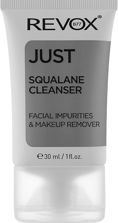 Увлажняющая эмульсия со скваланом для очищения и демакияжа лица - Revox B77 Just Squalane Cleanser- Facial Impurities & Makeup Remover