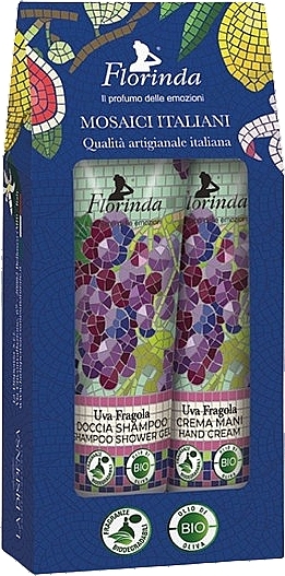 Набор «Клубника и виноград» - Florinda Set (h/cr/30 ml + sh/gel/30 ml) — фото N1