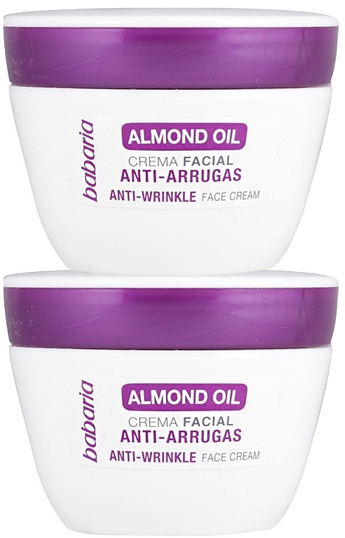 Набор - Babaria Almond Oil Anti-Wrinkle Cream (cr/2x50ml) — фото N3