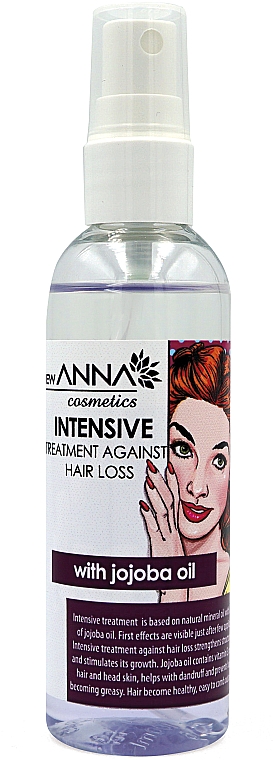 Спрей против выпадения волос с маслом жожоба - New Anna Cosmetics Intensive Treatment Against Hair Loss — фото N1