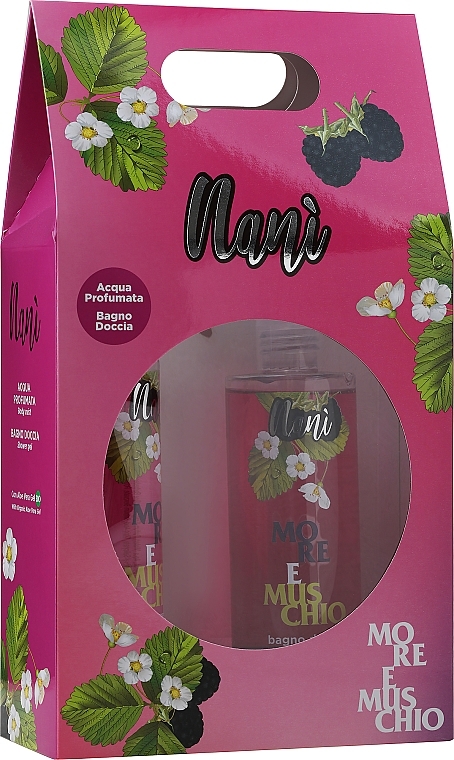 Набір - Nani Blackberries & Musk Bath Care Gift Set (b/mist/75ml + sh/gel/250ml) — фото N1