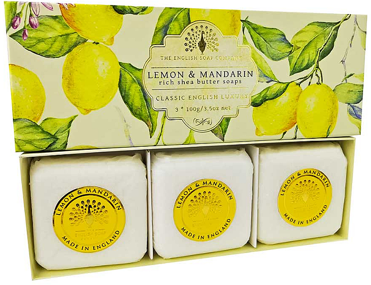 Мыло "Лимон и мандарин" - The English Soap Company Lemon and Mandarin Hand Soap — фото N1