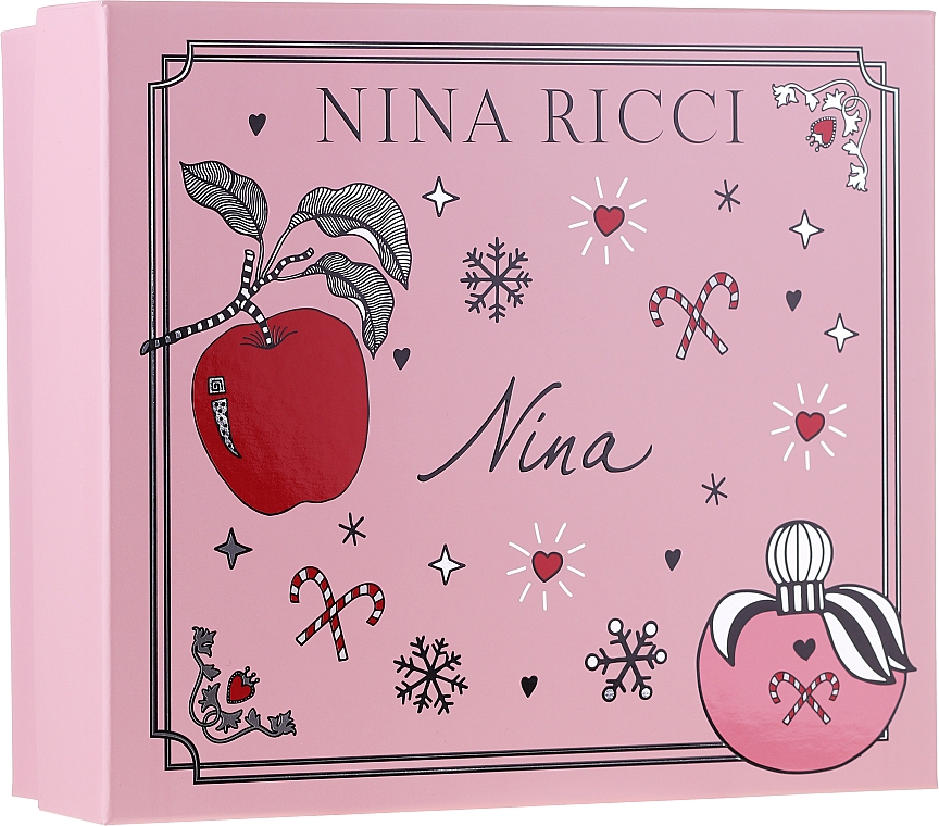 Nina Ricci Nina - Набор (edt/50ml + lipstick/2.5g) — фото N1