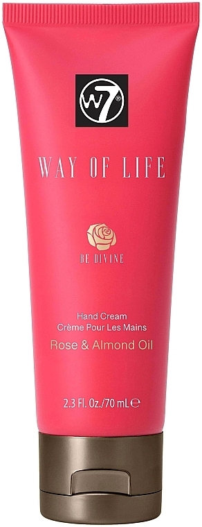 Крем для рук "Роза и масло миндаля" - W7 Way of Life Hand Cream Be Divine — фото N1