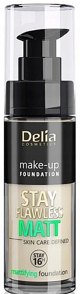 Матувальна основа для обличчя - Delia Stay Flawless Matt Skin Defined — фото N1