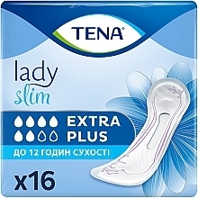 Парфумерія, косметика Урологічні прокладки, 16 шт. - TENA Lady Slim Extra Plus