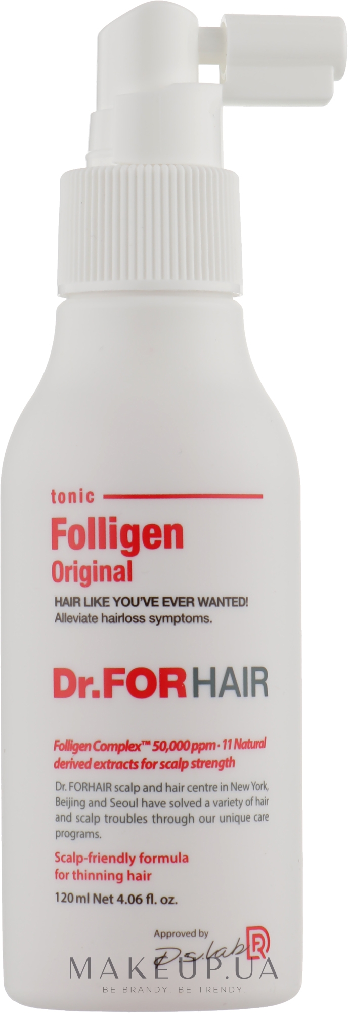 Стимулирующий тоник для роста волос - Dr.FORHAIR Folligen Tonic — фото 120ml