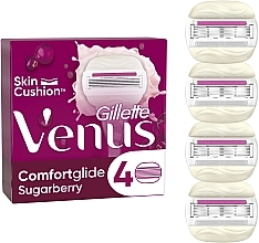 Духи, Парфюмерия, косметика Сменные кассеты для бритья, 4 шт - Gillette Venus Comfortglide Sugarberry