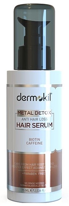 Сыворотка против выпадения волос - Dermokil Metal Detox Hair Serum — фото N1