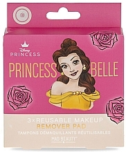 Очищающие многоразовые пэды для лица - Mad Beauty Disney Princess Remover Pad Belle — фото N2