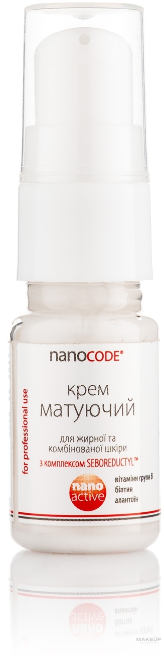 Матирующий крем для жирной и комбинированной кожи - NanoCode Activ Cream (пробник) — фото 10ml