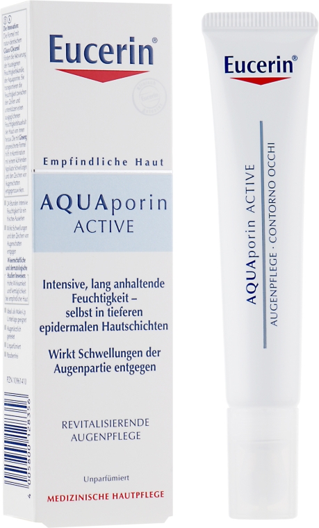 Восстанавливающий крем для кожи вокруг глаз - Eucerin AquaPorin Active Deep Long-lasting Hydration Revitalising Eye Cream