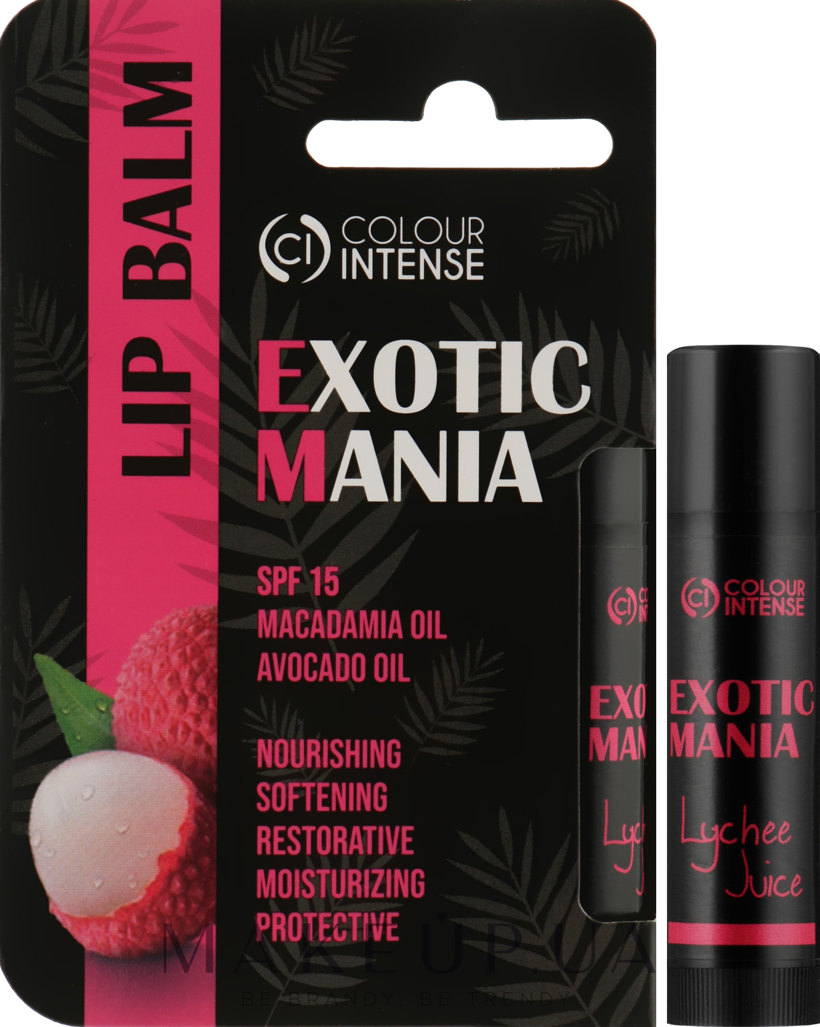 Бальзам для губ "Exotic Mania" з ароматом лічі - Colour Intense Lip Balm — фото 5g