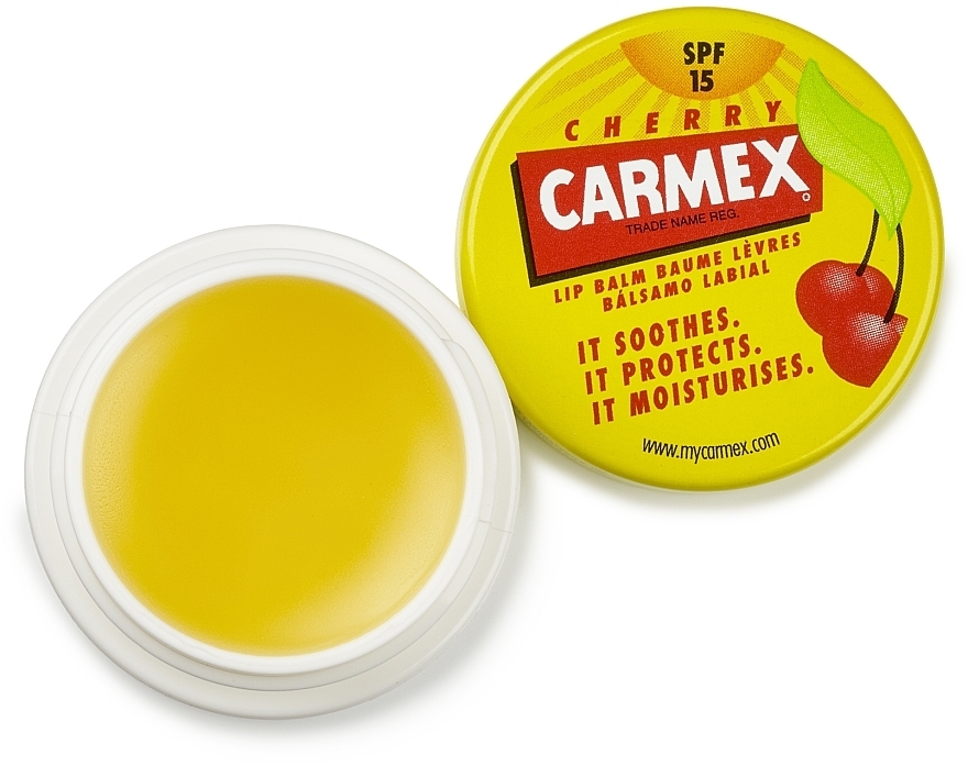 Бальзам для губ у баночці "Вишня" - Carmex Lip Balm — фото N4