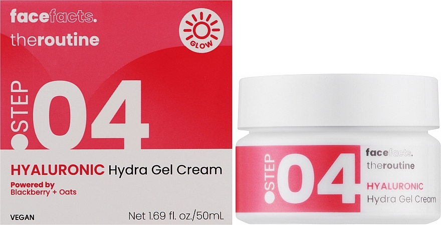 Крем-гель для обличчя з гіалуроновою кислотою - Face Facts The Routine Step.04 Hyaluronic Hydra Gel Cream — фото N2