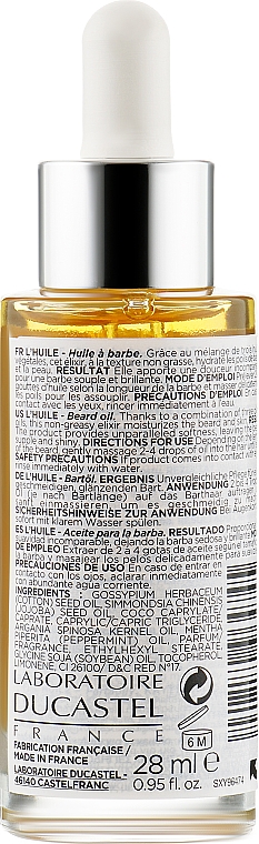 Масло для бороды - Laboratoire Ducastel Subtil XY Men Beard Oil — фото N2