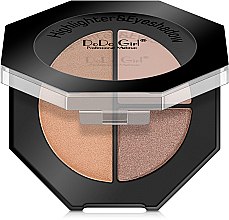 Духи, Парфюмерия, косметика УЦЕНКА Хайлайтер и тени для век - DoDo Girl Highlighter & Eyeshadow *