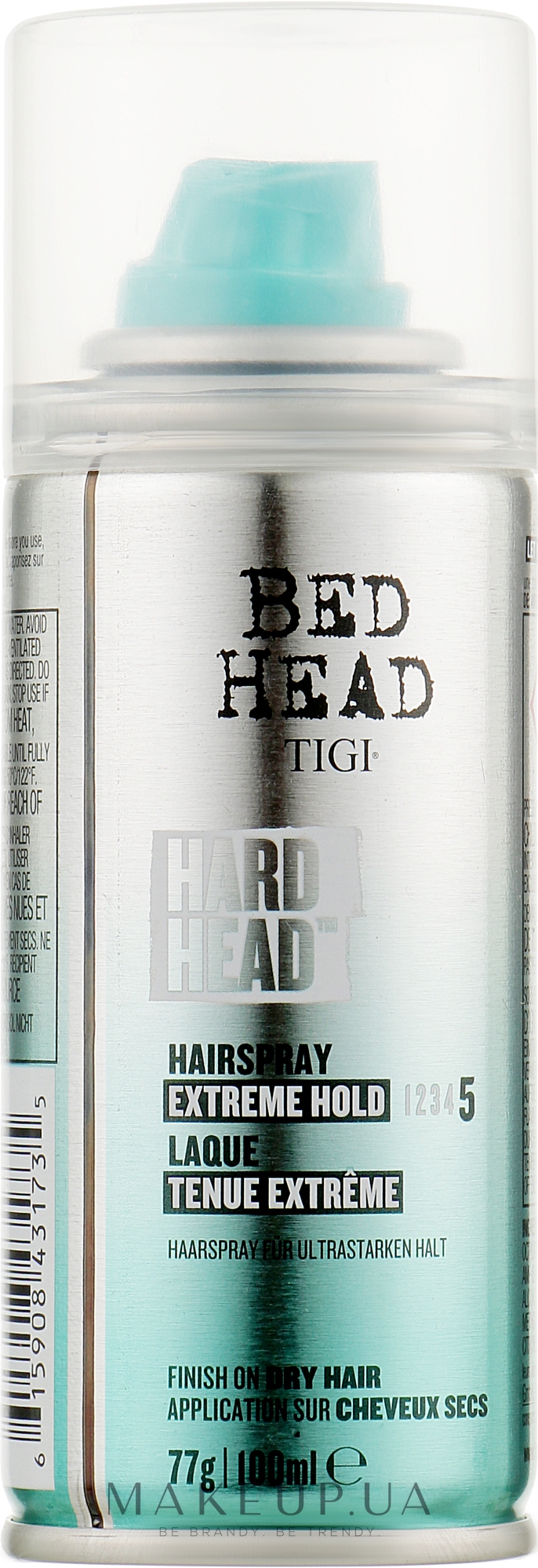 Лак для волосся сильної фіксації - Tigi Bed Head Hard Head Hairspray Extreme Hold Level 5 — фото 100ml