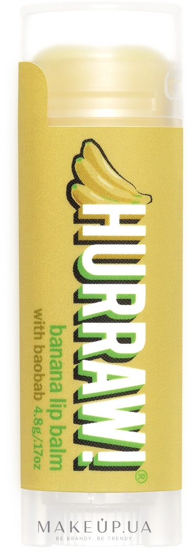 Бальзам для губ "Баобаб и Банан" - Hurraw! Baobab Banana Lip Balm — фото 4.8g