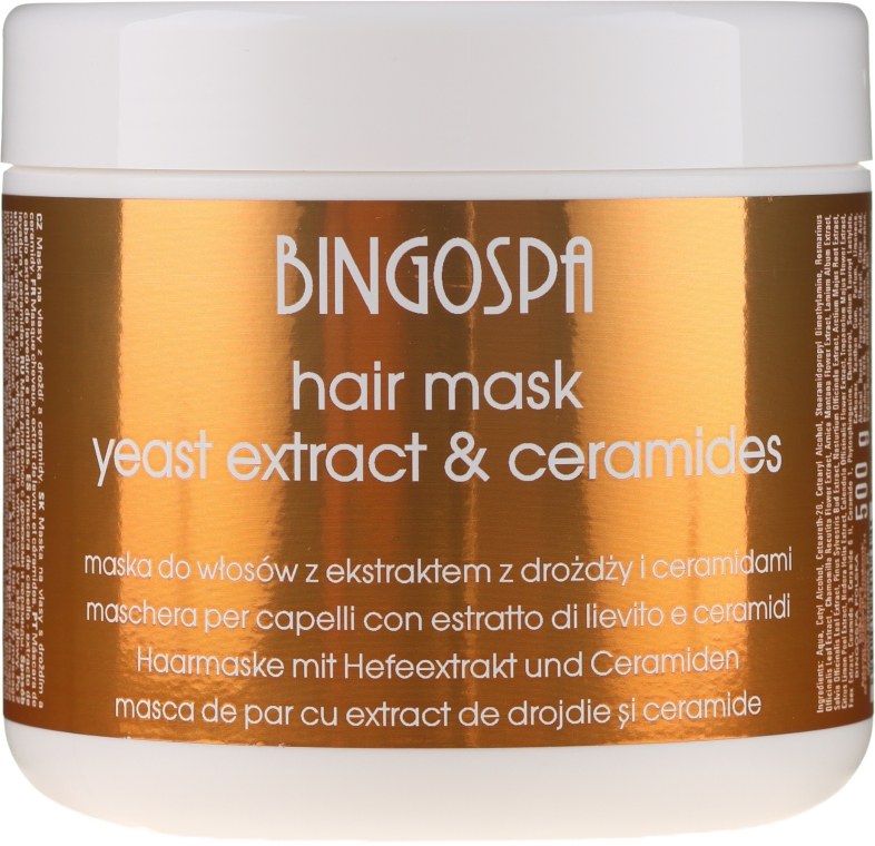 Маска для волосся, з екстрактом дріжджів  - BingoSpa Hair Mask From Yeast Extract — фото N1