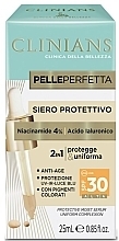 Парфумерія, косметика Захисна сироватка для обличчя 2 в 1, SPF 30 - Clinians PellePerfetta