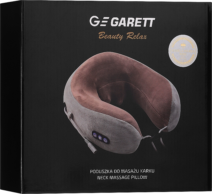Подушка массажная для шеи - Garett Beauty Relax Brown — фото N2