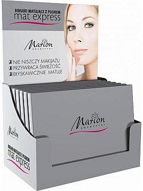 Набір матувальних серветок з пудрою для обличчя, 4шт+1 - Marion Mat Express — фото N1