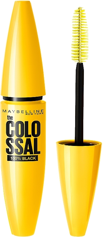 Тушь для ресниц - Maybelline New York Volum Express Colossal 100% Black — фото N1