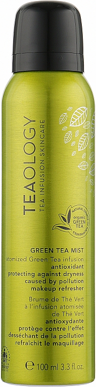 Димка для обличчя з зеленим чаєм - Teaology Green Tea Mist — фото N1
