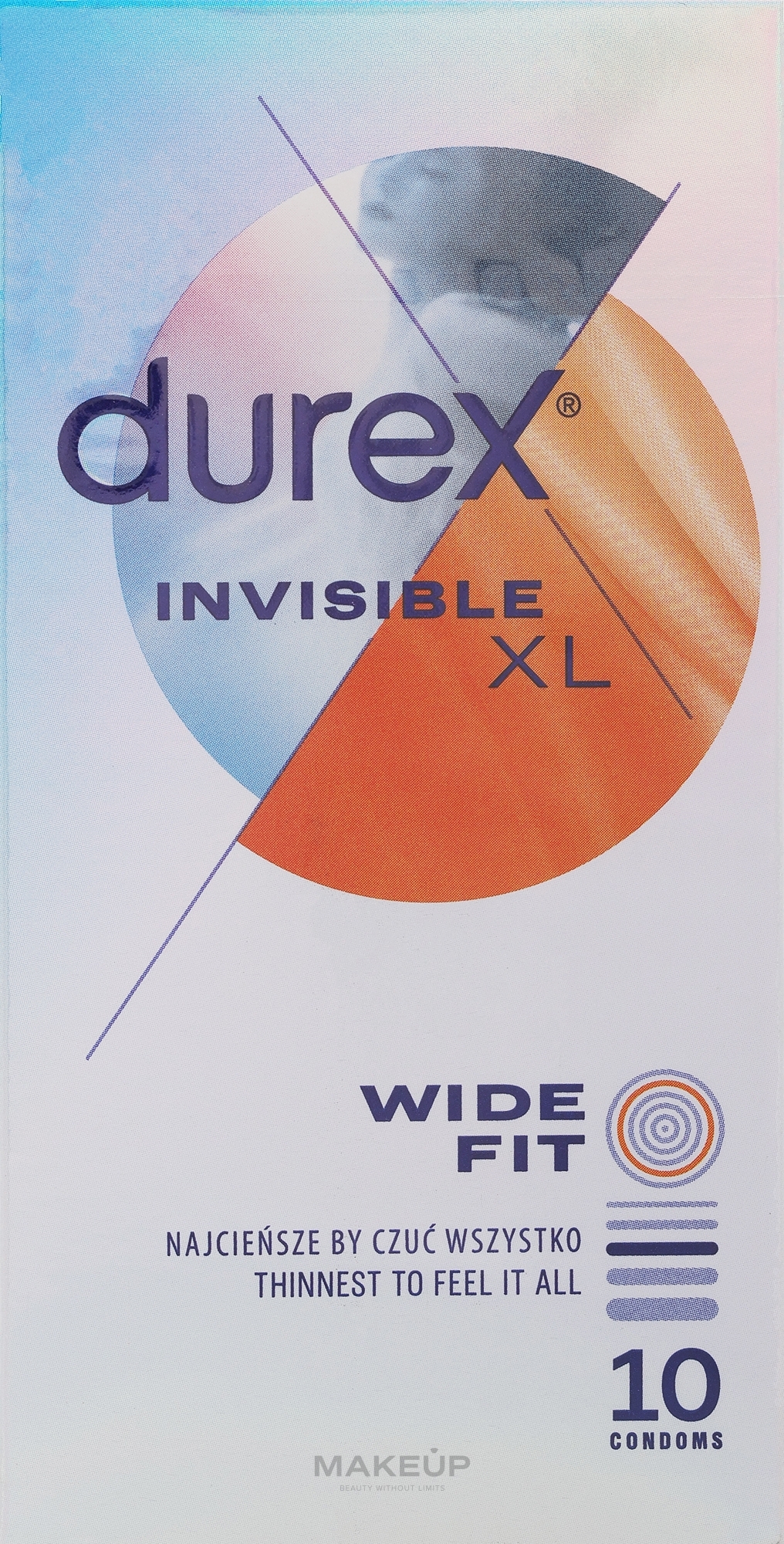 Презервативи, 10 шт - Durex Invisible Extra Large — фото 10шт