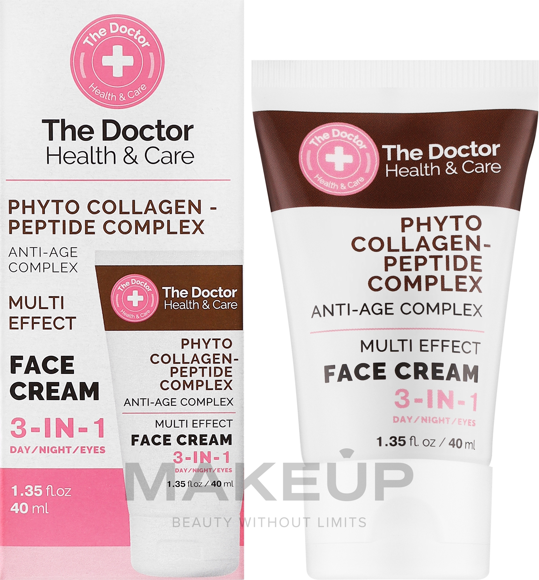 Крем для обличчя 3 в 1 - The Doctor Health & Care Phyto Collagen-Peptide Complex Face Cream — фото 40ml