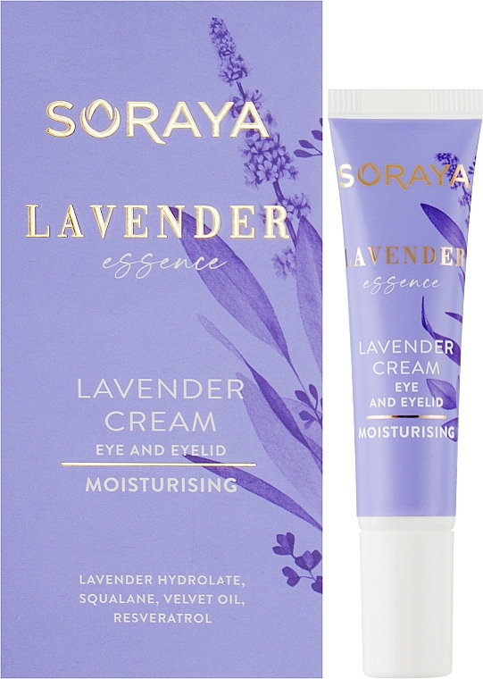 Зволожувальний крем для очей і повік - Soraya Lavender Essence — фото N2