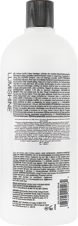 Крем-окислитель 1,5% - Joico Lumishine Creme Developer — фото N4