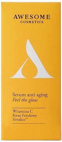 Антивікова сироватка для обличчя - Awesome Cosmetics Feel the Glow Anti-Aging Serum — фото N2