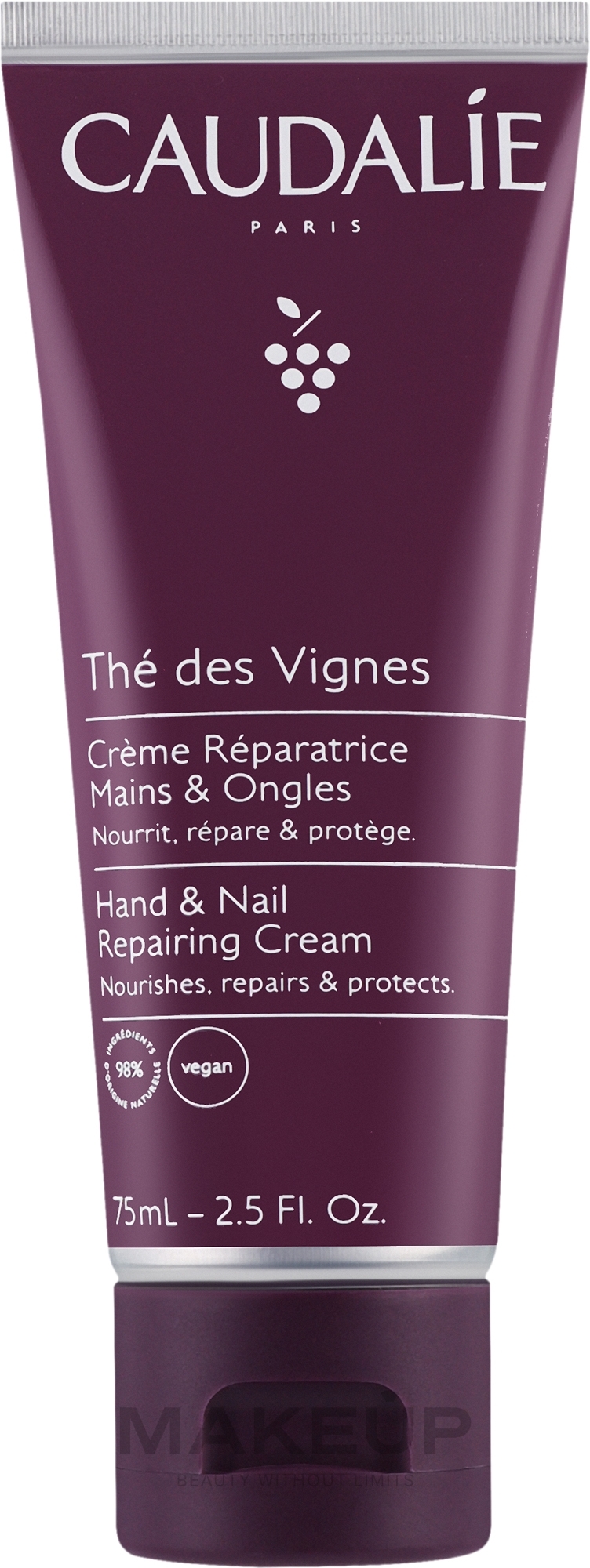 Caudalie The Des Vignes Hand & Nail Cream - Крем для рук і нігтів — фото 75ml