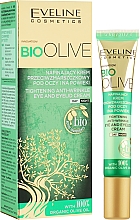 Крем проти зморщок навколо очей - Eveline Cosmetics Bio Olive Tightening Anti-Wrinkle Eye And Eyelid Cream — фото N2
