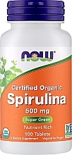 Духи, Парфюмерия, косметика Природная добавка "Спирулина" 500 мг - Now Foods Certified Organic Spirulina Tablets