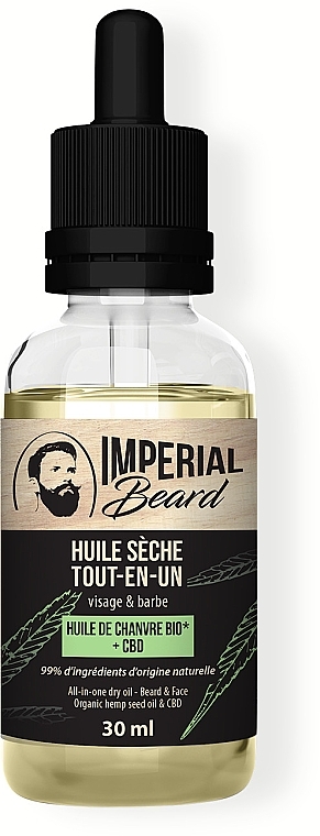 Олія для обличчя та бороди - Imperial Beard All-in-One Dry Oil Beard & Face — фото N1