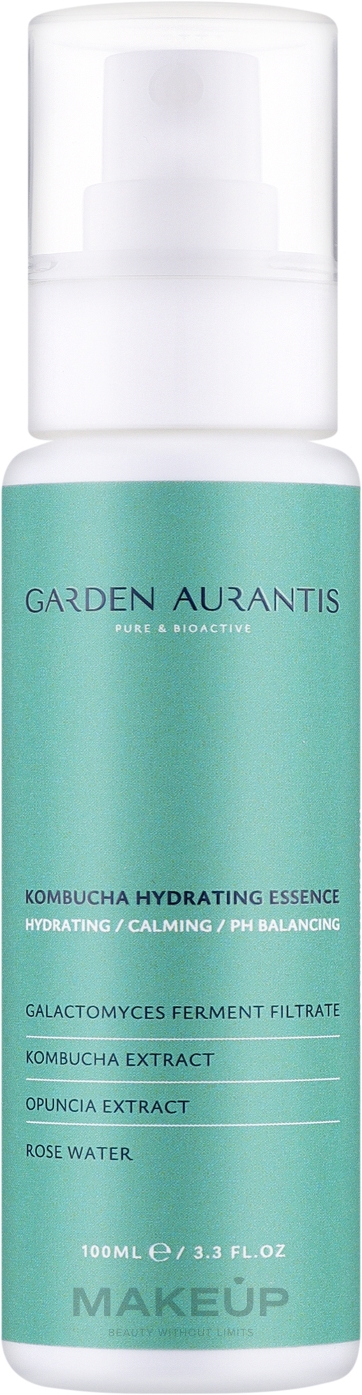 Есенція з  насиченим складом для інтенсивного зволоження та живлення шкіри - Garden Aurantis Kombucha Hydrating Essence — фото 100ml