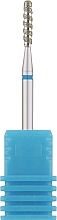 Парфумерія, косметика Фреза алмазна "Куля" 244 021LXB, діаметр 2,1 мм, синя, торнадо - Nail Drill