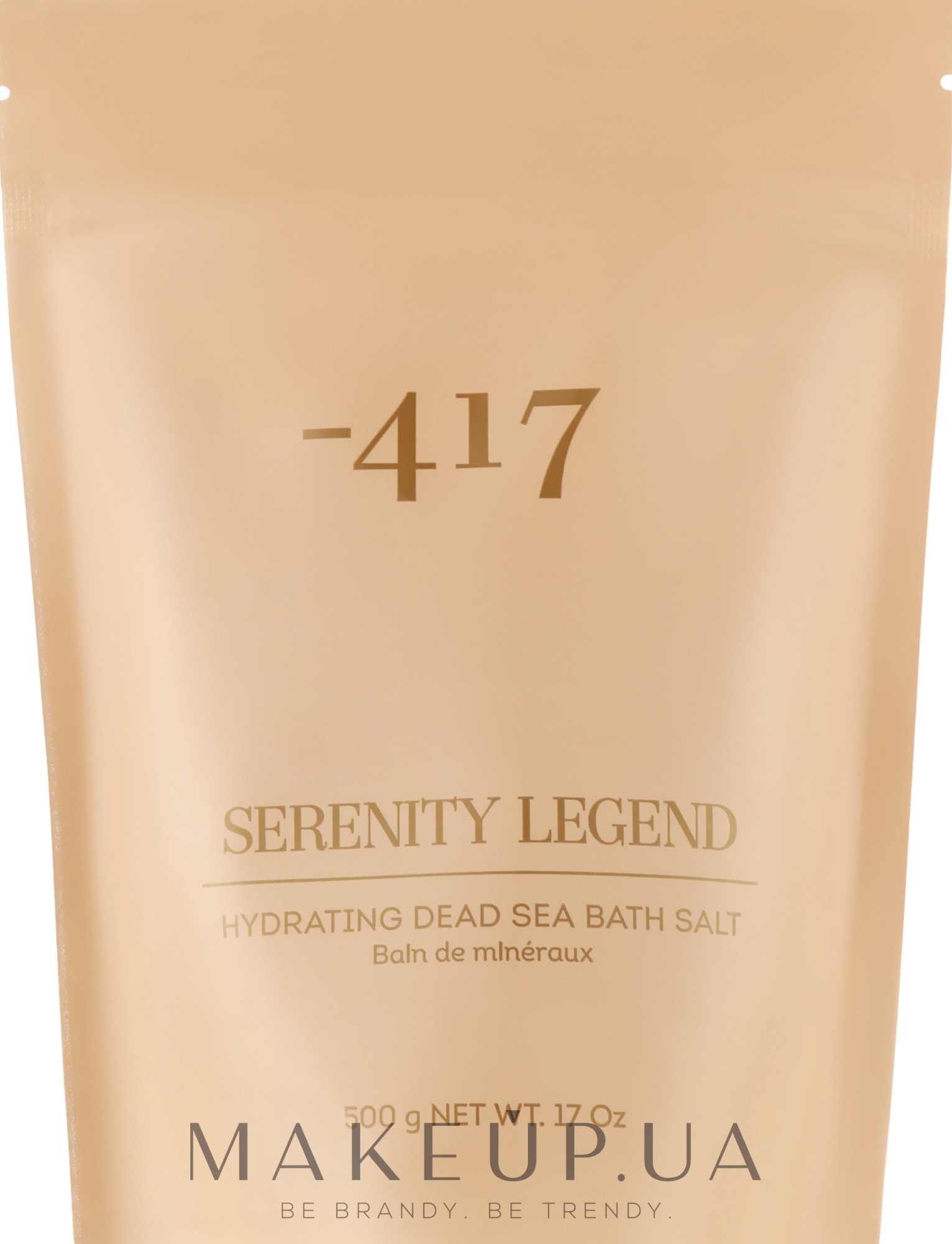 Натуральна сіль "Мертвого моря" - -417 Serenity Legend Hydrating Dead Sea Bath Salt — фото 500g