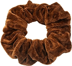 Резинка бархатная для волос, коричневая XL - Lolita Accessories — фото N1