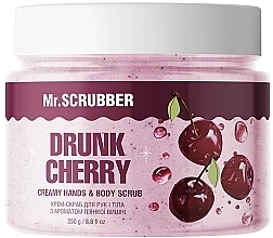 Духи, Парфюмерия, косметика Крем-скраб для рук и тела с ароматом пьянящей вишни - Mr.Scrubber Drunk Cherry