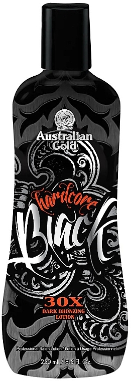 Лосьон для загара - Australian Gold Hardcore Black 30X Dark Bronzer Tanning Lotion — фото N1