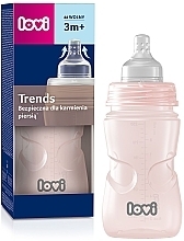 Пляшечка для годування "Trends", 250 мл, рожева - Lovi — фото N1