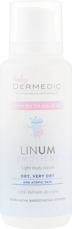 Легкий бальзам для детей - Dermedic Linum Emolient Baby Light Body Lotion