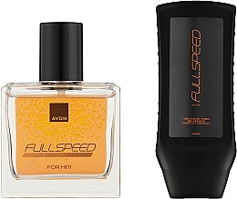 Avon Full Speed - Набор (edt/30ml + sh/gel/250ml + razor + pouch) — фото N1