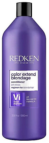 Кондиціонер для нейтралізації небажаної жовтизни освітленого волосся - Redken Color Extend Blondage Сonditioner — фото N9