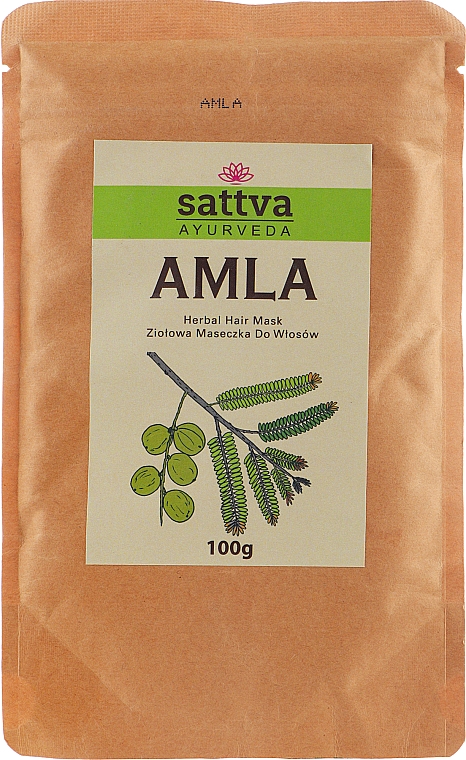 Аюрведическая пудра для волос "Амла" - Sattva — фото N1